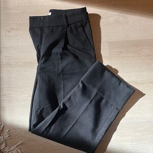 Black cuffed dress pants